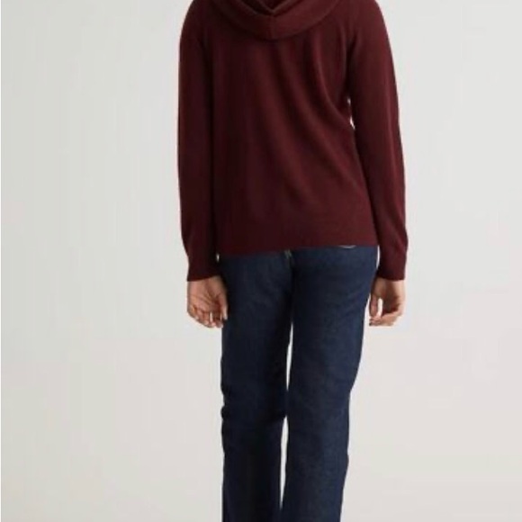 Quince Burgundy Women's Sweater - Picture 3 of 7